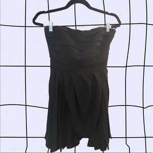 Rachel Roy black ruffled sleeveless romper
